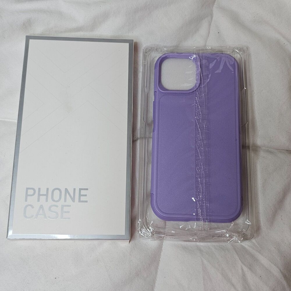 SPIDERCASE Purple iPhone 14 / 15 Case 15 FT Military Grade Drop Protection Case